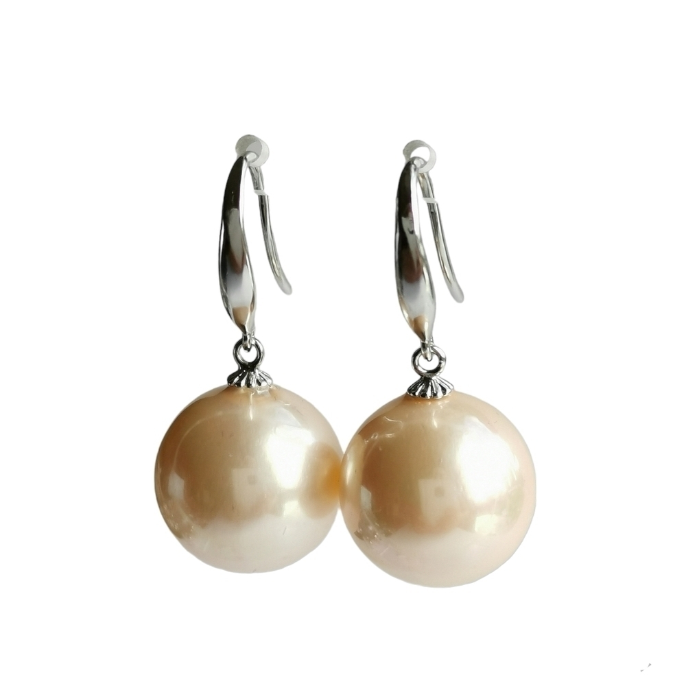 VANILLA shell pearl drop earrings Sterling Silver 🆕
